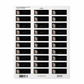 ムーディピーニーバラフローラ差出人住所 ラベル (フルシート)