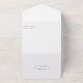 ムーディピーニー結婚フローラアーチ招待状 オールインワン招待状 (外側)