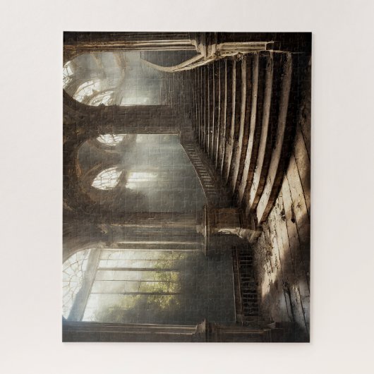 ムーディファンタジー放棄シャトーグランド階段 ジグソーパズル (縦)