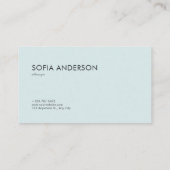 ムーディフォギーフォレスト神秘的な深いウッズ 名刺 (裏面)