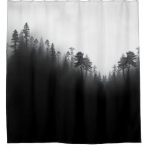 ムーディフォレストのシャワーカーテン