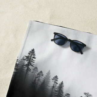 ムーディフォレストのシャワーカーテン ビーチタオル