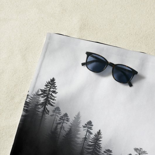 ムーディフォレストのシャワーカーテン ビーチタオル (インサイチュ)