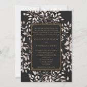 ムーディフォレスト伝統的パテクラシックィナ結婚ス 招待状 (正面)