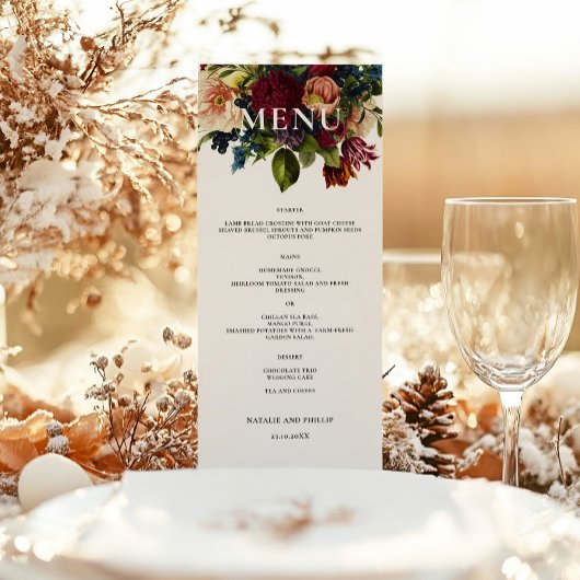 ムーディフローラバー結婚グンディの夕食 メニュー