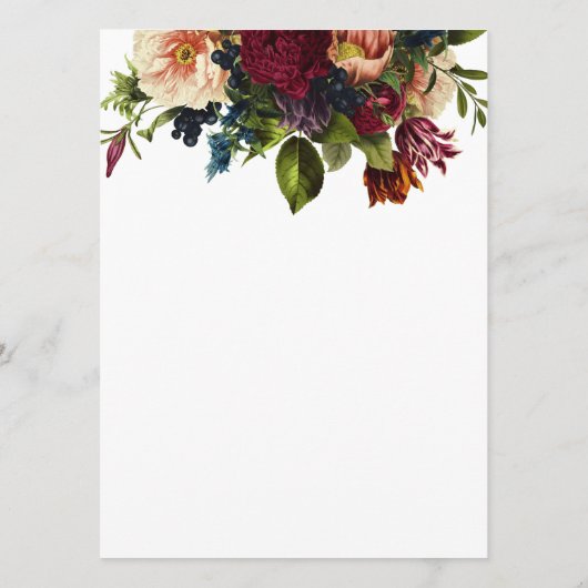 ムーディフローラバー結婚グンディの夕食 メニュー (裏面)