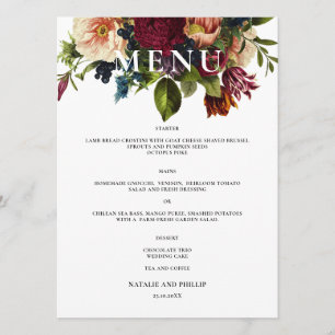 ムーディフローラバー結婚グンディの夕食 メニュー