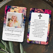 ムーディフローラフォト悔やみや弔慰葬儀祈りの言葉カード