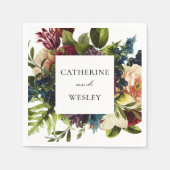 ムーディフローラブルグ結婚ンディ スタンダードカクテルナプキン (正面)