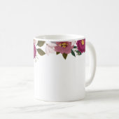 ムーディフローラ水彩花嫁モノグラム コーヒーマグカップ (正面右)