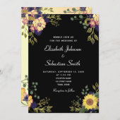 ムーディフローラ結婚式招待状 招待状 (正面/裏面)