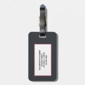 ムーディフローラ モノグラムの ラゲッジタグ (裏面縦)