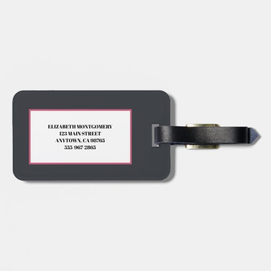 ムーディフローラ モノグラムの ラゲッジタグ (裏面横)