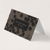 ムーディフローラQRコード折り畳み名刺フローラ 名刺 (正面)