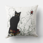 ムーディブラックキャットハロウィーン クッション (裏面)
