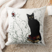 ムーディブラックキャットハロウィーン クッション (ブランケット)