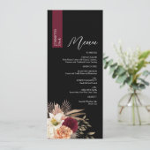 ムーディブラック結婚のメニュー(ゲスト名あり) メニュー (スタンド正面)