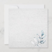 ムーディブルゴーニュ&ネイビーブルーフローラ結婚フレーム 招待状 (裏面)