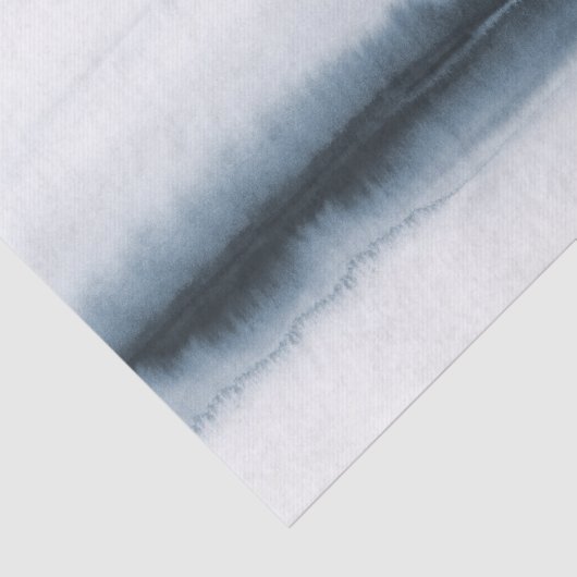 ムーディブルーの抽象芸術の水色の木の減少 薄葉紙 (詳細)