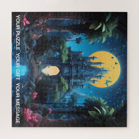 ムーディブルーキャッスルファンタジー ジグソーパズル (横)