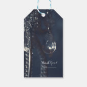 ムーディブルークリスタルエレガントロマンチック結婚シック ギフトタグ (裏面)
