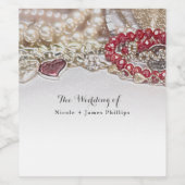 ムーディブルークリスタルエレガントロマン結婚チズワイン ワインラベル (シングルラベル)