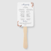 ムーディブルーコッパー結婚式 プログラム ハンドファン (裏面)