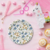 ムーディブルースフローラパーティープレート ペーパープレート (パーティー)