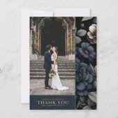 ムーディブルーフローラ サンキューカード (正面)