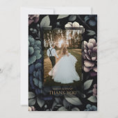 ムーディブルーフローラ サンキューカード (正面)