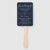 ムーディブルー結婚式 プログラム ハンドファン (正面)