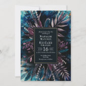 ムーディブーケ植物性結婚式招待状 招待状 (正面)