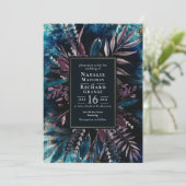 ムーディブーケ植物性結婚式招待状 招待状 (スタンド正面)