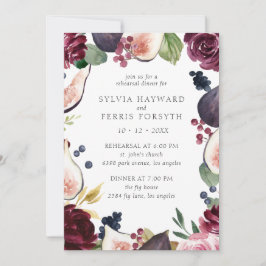 ムーディプラムフローラとフィグリハーサルディナー 招待状