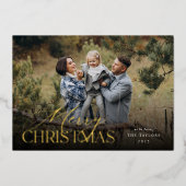 ムーディボタニカル横向きフォト金ゴールド 箔シーズンカード (正面)