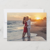 ムーディボーホ |ダークナス紫とティール(緑がかった色)写真 セーブザデート (裏面)