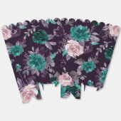 ムーディボーホ |ダークナス紫とティール（緑がかった色）柄 フェイバーボックス (見開き)