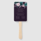 ムーディボーホ | ダークナス紫セレモニープログラム ハンドファン (裏面)