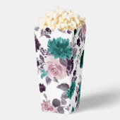 ムーディボーホ |ナス紫とティール（緑がかった色）柄 フェイバーボックス (はじけた状態)