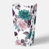 ムーディボーホ |ナス紫とティール（緑がかった色）柄 フェイバーボックス (正面)