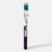 ムーディボーホ |ナス・パープルとティール（緑がかった色）カスタム Case-Mate iPhoneケース (裏面 / 右)