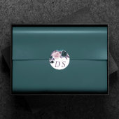 ムーディボーホ |ナス・パープルティール(緑がかった色)日付の保存 ラウンドシール