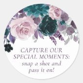 ムーディボーホ |ナス・パープル使い捨てカメラ ラウンドシール (正面)