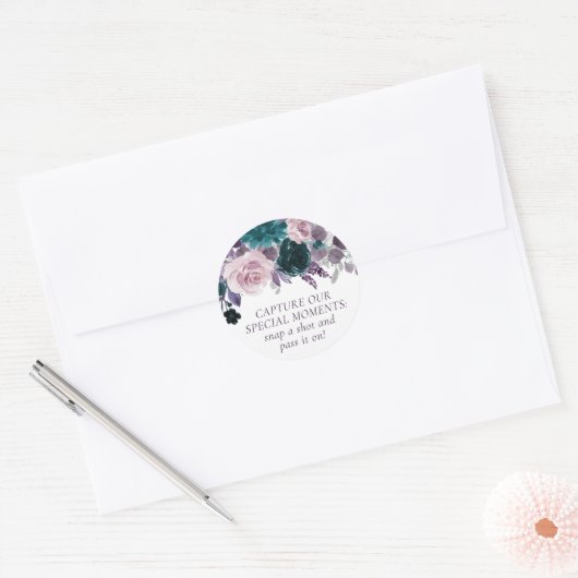 ムーディボーホ |ナス・パープル使い捨てカメラ ラウンドシール (封筒)