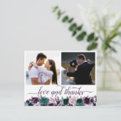 ムーディボーホ |ナス・パープル2写真ありがとう ポストカード (スタンド正面)