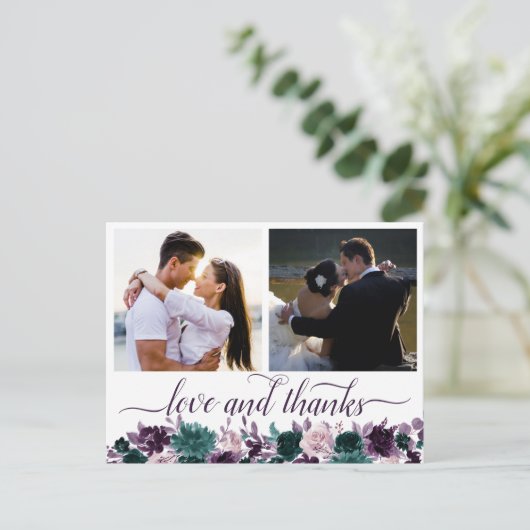 ムーディボーホ |ナス・パープル2写真ありがとう ポストカード (スタンド正面)