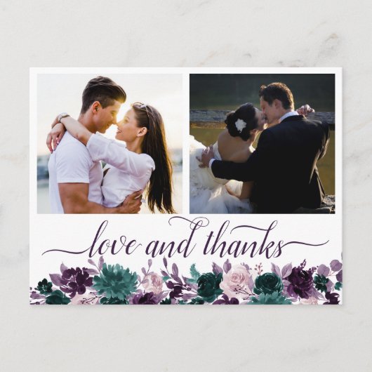 ムーディボーホ |ナス・パープル2写真ありがとう ポストカード (正面)