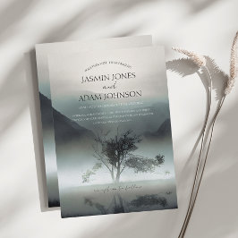 ムーディマウンテンダークエステティックウッドランド結婚ズ セーブザデート