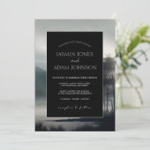 ムーディマウンテンダークエステティックウッドランド結婚ズ 招待状 (スタンド正面)