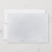 ムーディミニマルービー結婚ニーグリーンの延期 招待状 (裏面)